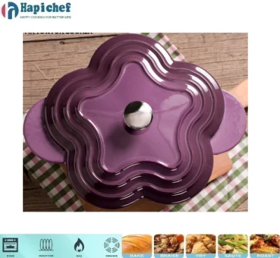 round cast iron casserole dish